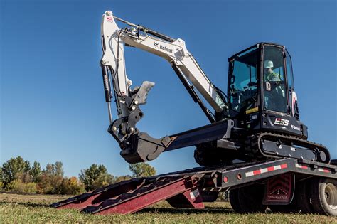 ram 5500 towing bobcat mini excavator|How to Trailer & Transport Bobcat Compact (Mini) Excavators.